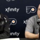 Danny Briere and Brent Flahr. Philadelphia Flyers