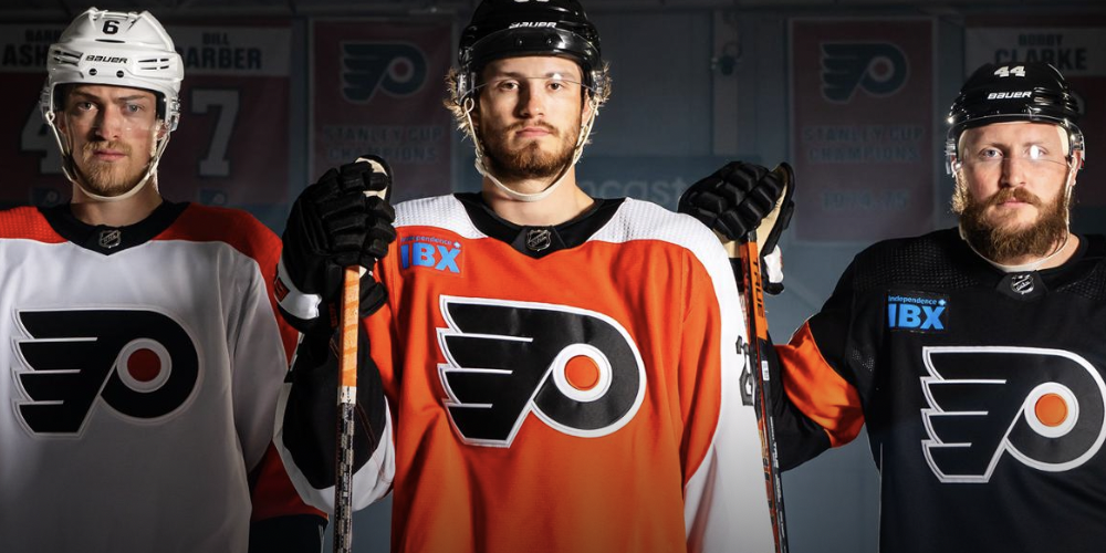 The Flyers' new uniforms.
