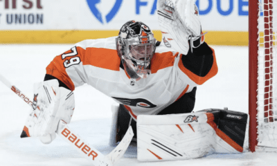 Carter Hart , Philadelphia Flyers. (Credit: AP)