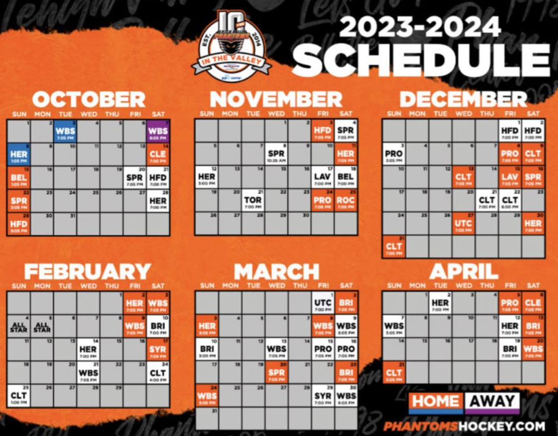 Phantoms Release 202324 Schedule