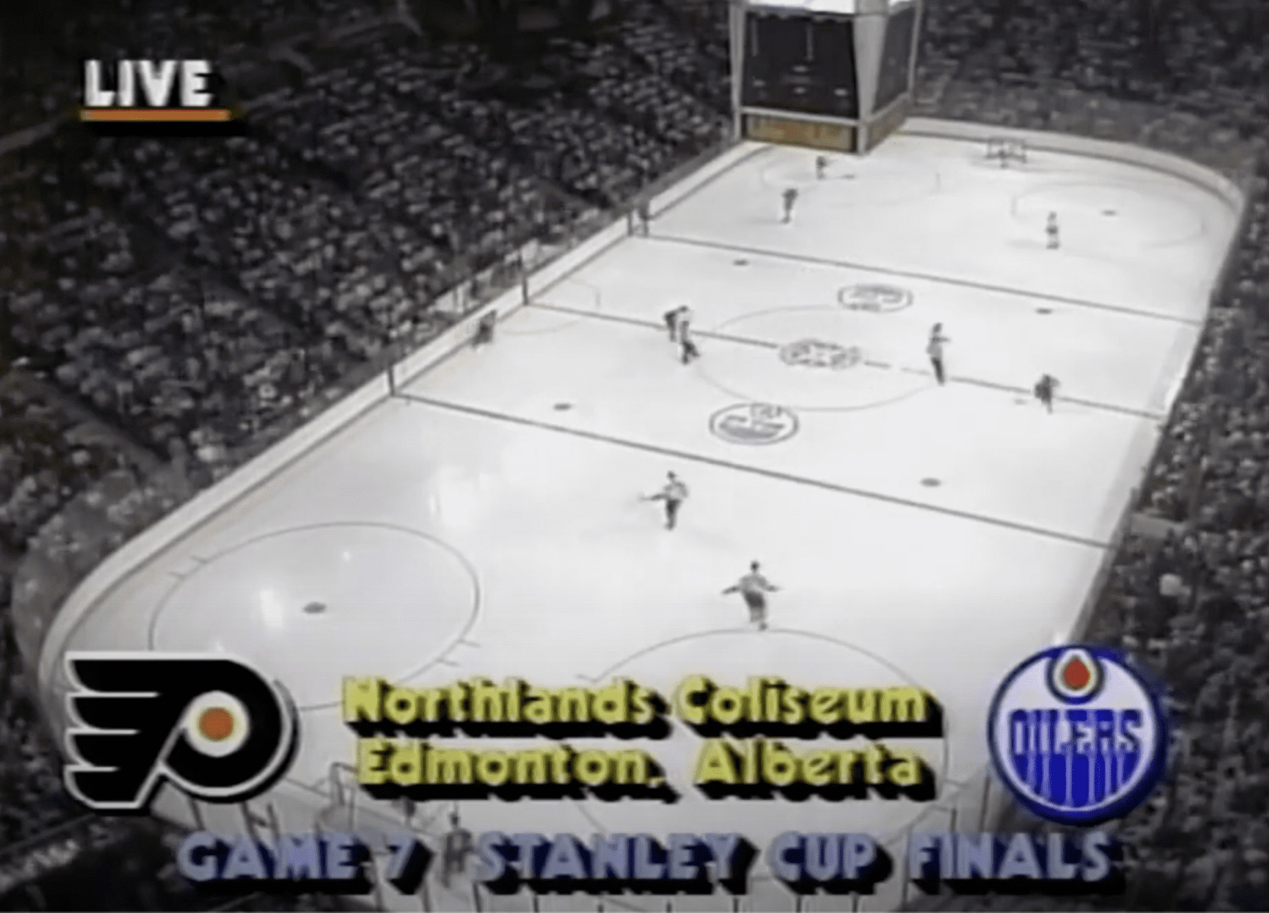 Game 7, Philadelphia at Edmonton, 1987 Stanley Cup finals.