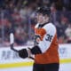 Philadelphia Flyers rookie defenseman Emil Andrae in action