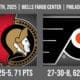 Flyers vs Sens 3:11