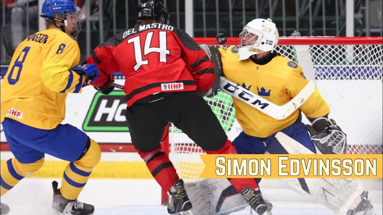 The Detroit Red Wings took defenseman Simon Edvinsson with the No. 6 pick.