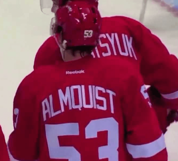 Adam Almquist, former Red Wings