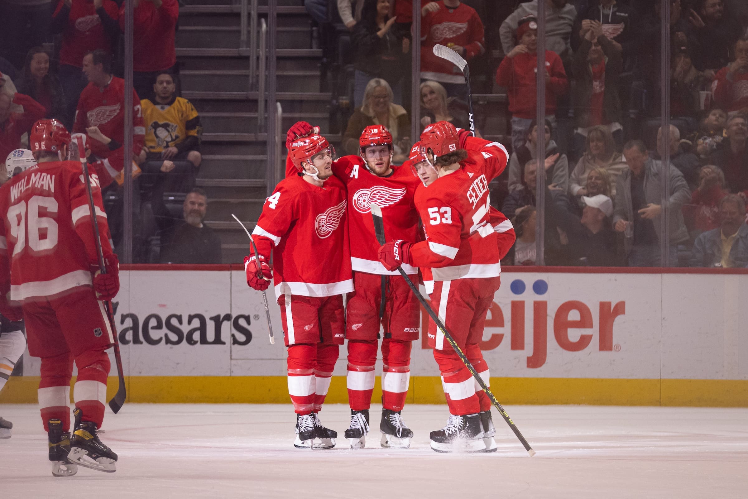 Red Wings celebrate