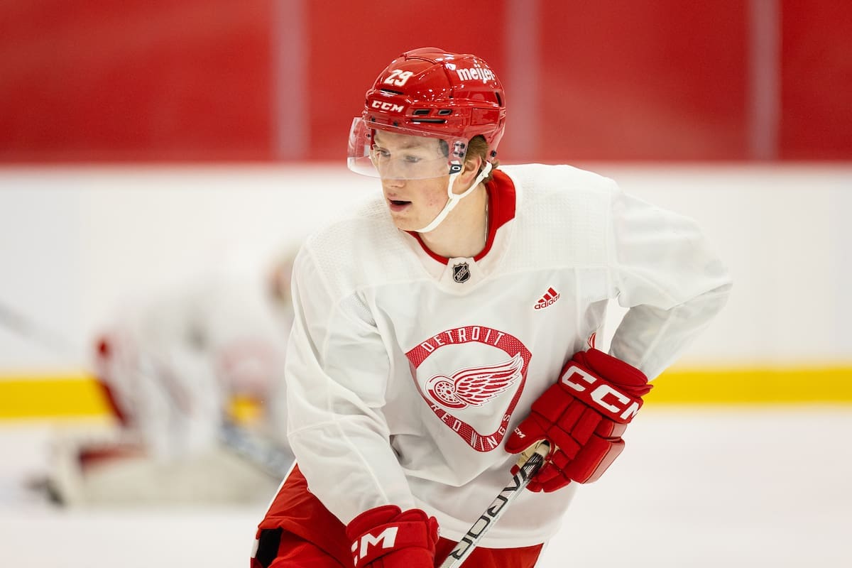 Nate Danielson,, Red Wings prospect