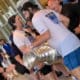 The Stanley Cup was dented during the Bolts celebration.