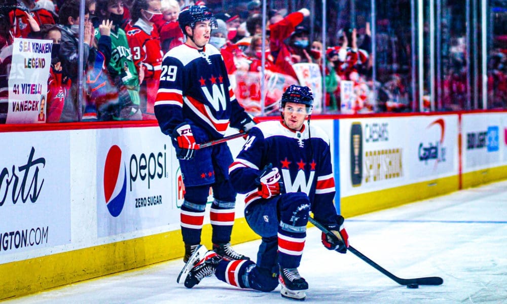 Capitals rookies Hendrix Lapierre and Connor McMichael