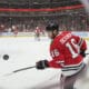 Chicago Blackhawks center Jason Dickinson warms up before an NHL hockey game against the Detroit Red Wings, Wednesday, Nov. 6, 2024, in Chicago. (AP Photo/Erin Hooley)