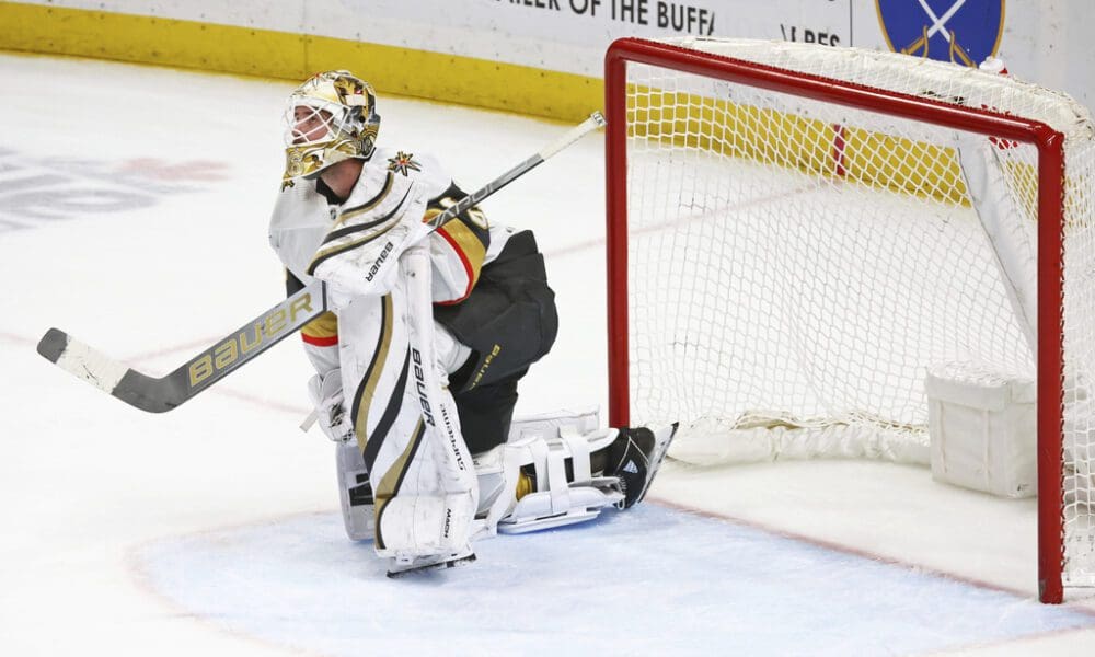 Golden Knights game, Logan Thompson