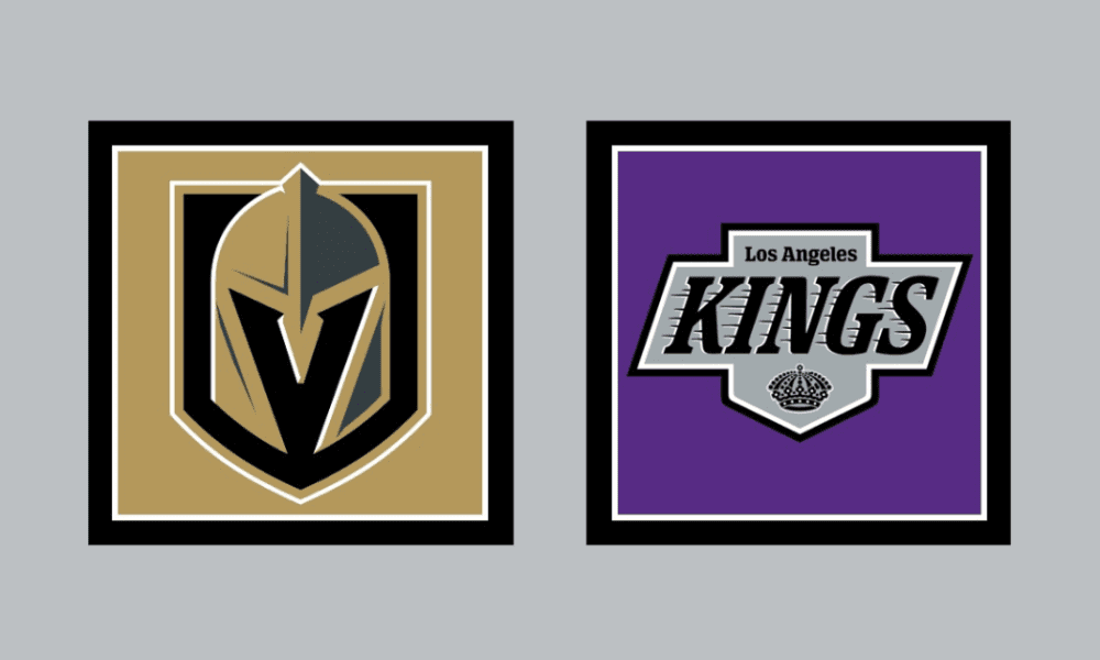 Vegas Golden Knights vs Los Angeles Kings AWAY Gameday Graphic