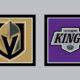 Vegas Golden Knights vs Los Angeles Kings AWAY Gameday Graphic