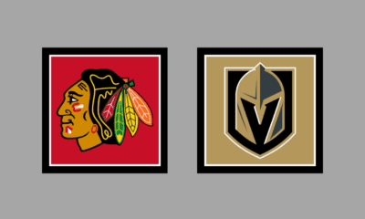 Chicago Blackhawks Vegas Golden Knights Gameday Graphic HOME