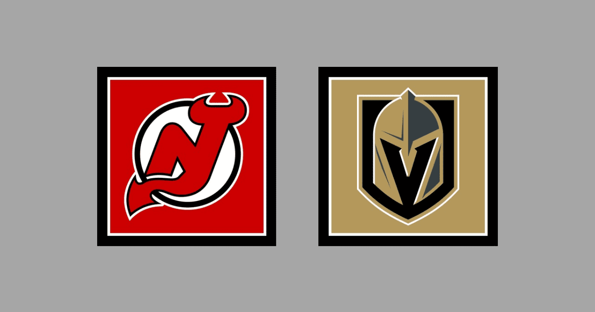 Vegas Golden Knights - New Jersey Devils Gameday Graphic HOME