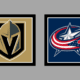 Vegas Golden Knights vs Columbus Blue Jackets AWAY Gameday Graphic