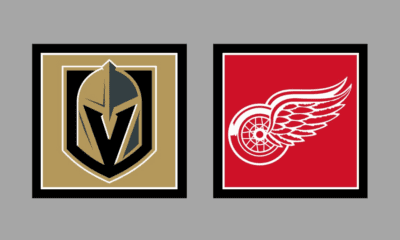 Vegas Golden Knights vs Detroit Red Wings AWAY Gameday Graphic