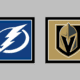 Vegas Golden Knights vs Tampa Bay Lightning HOME Gameday Graphic