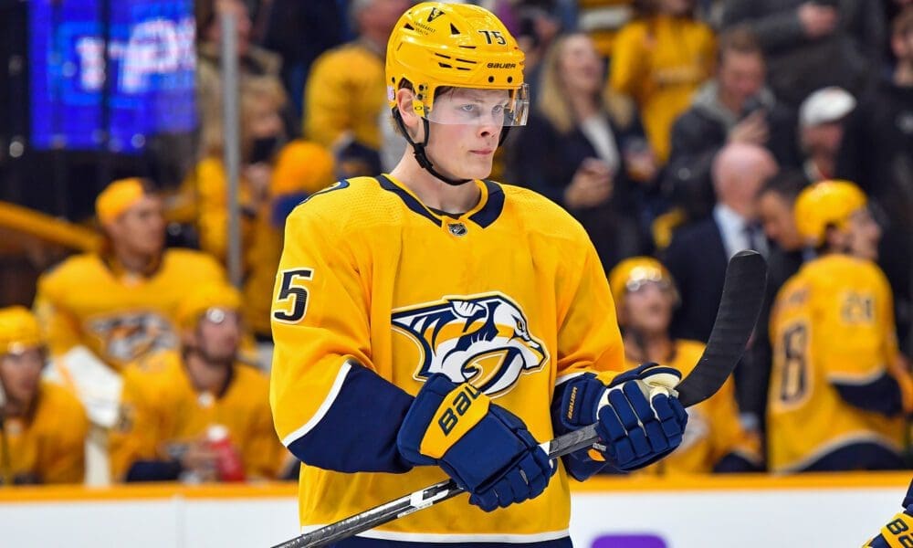 Nashville Predators forward Juuso Parssinen