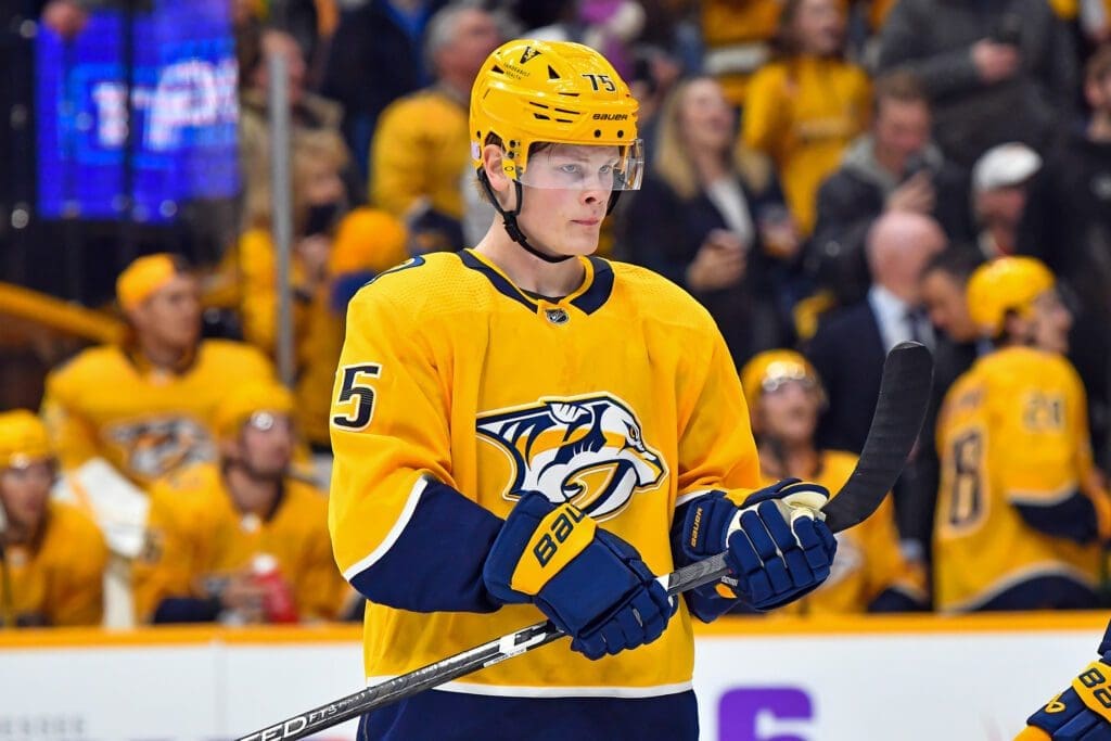 Nashville Predators forward Juuso Parssinen