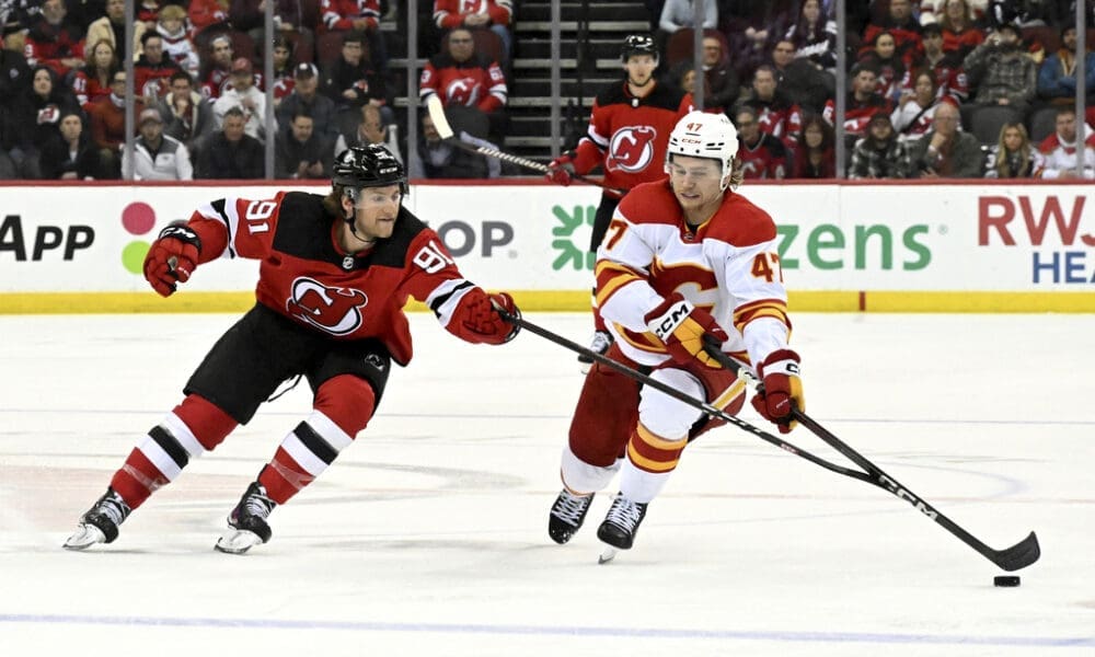 Connor Zary Flames New Jersey Devils