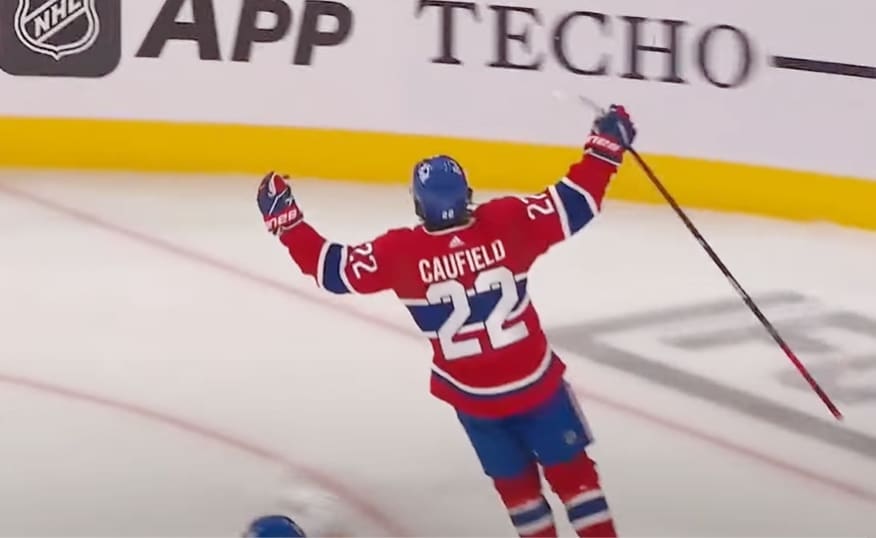 Montreal Canadiens Cole CAufield snipes