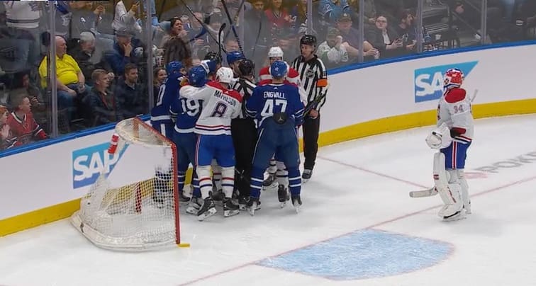 Canadiens lose to Toronto maple leafs