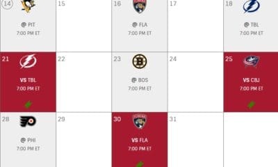 Canadiens schedule March