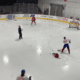 Montreal canadiens forward Juraj Slafkovsky practicing shot