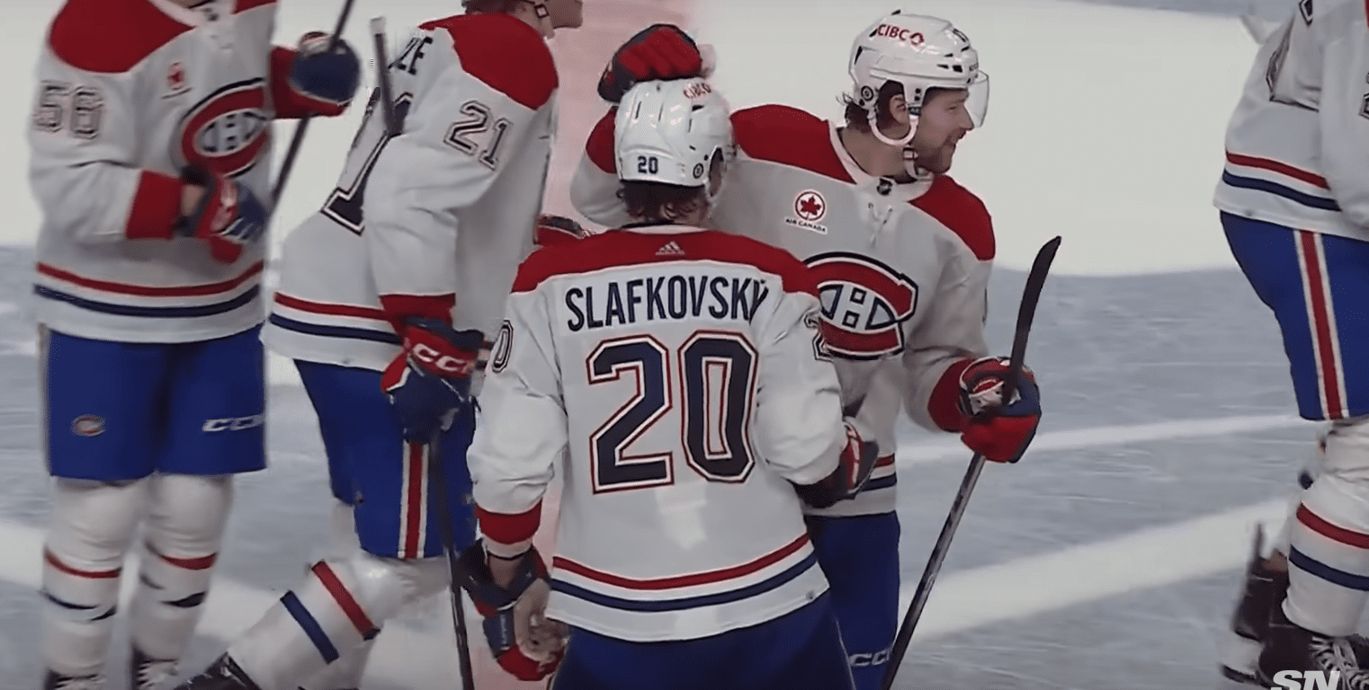 Montreal Canadiens player Juraj Slafkovsky