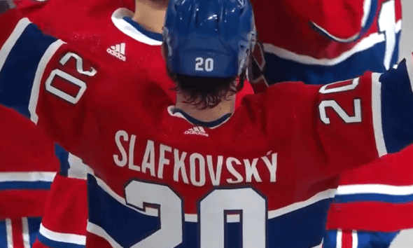 Montreal Canadiens Juraj Slafkovsky