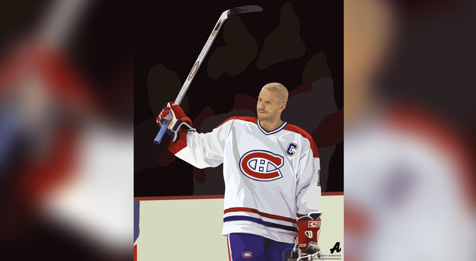 Saku koivu Canadiens Picture via Annik Lemire