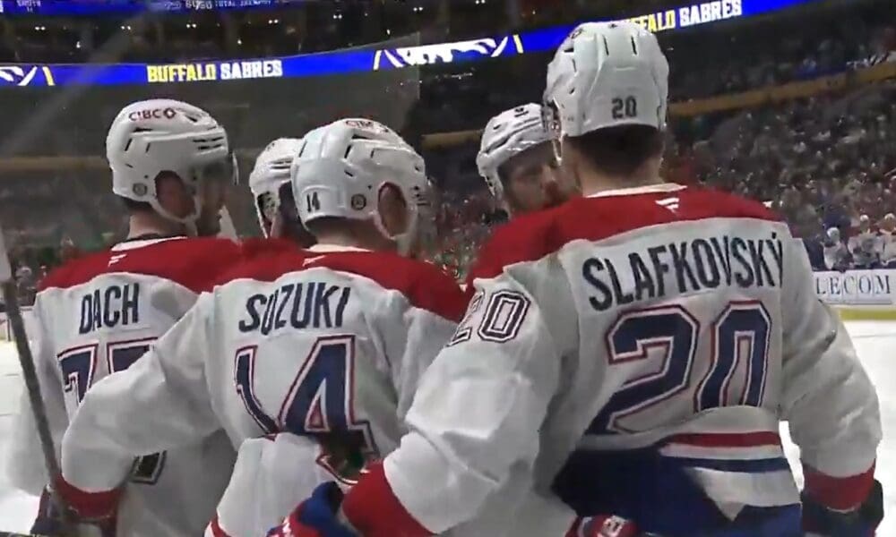 montreal canadiens slafkovsky suzuki dach