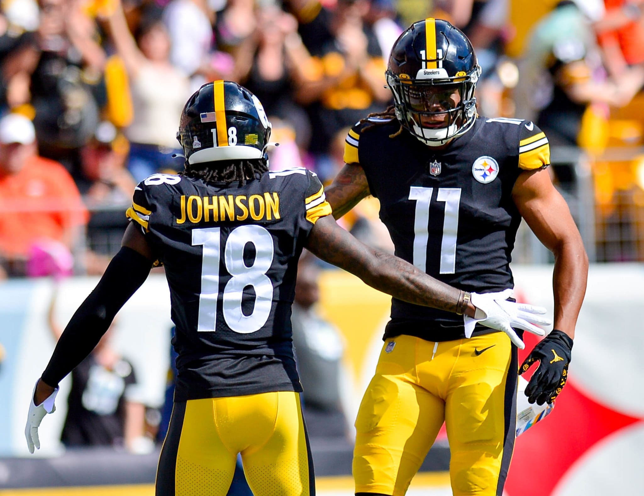 Steelers Wide Receivers Chase Claypool Diontae Johnson