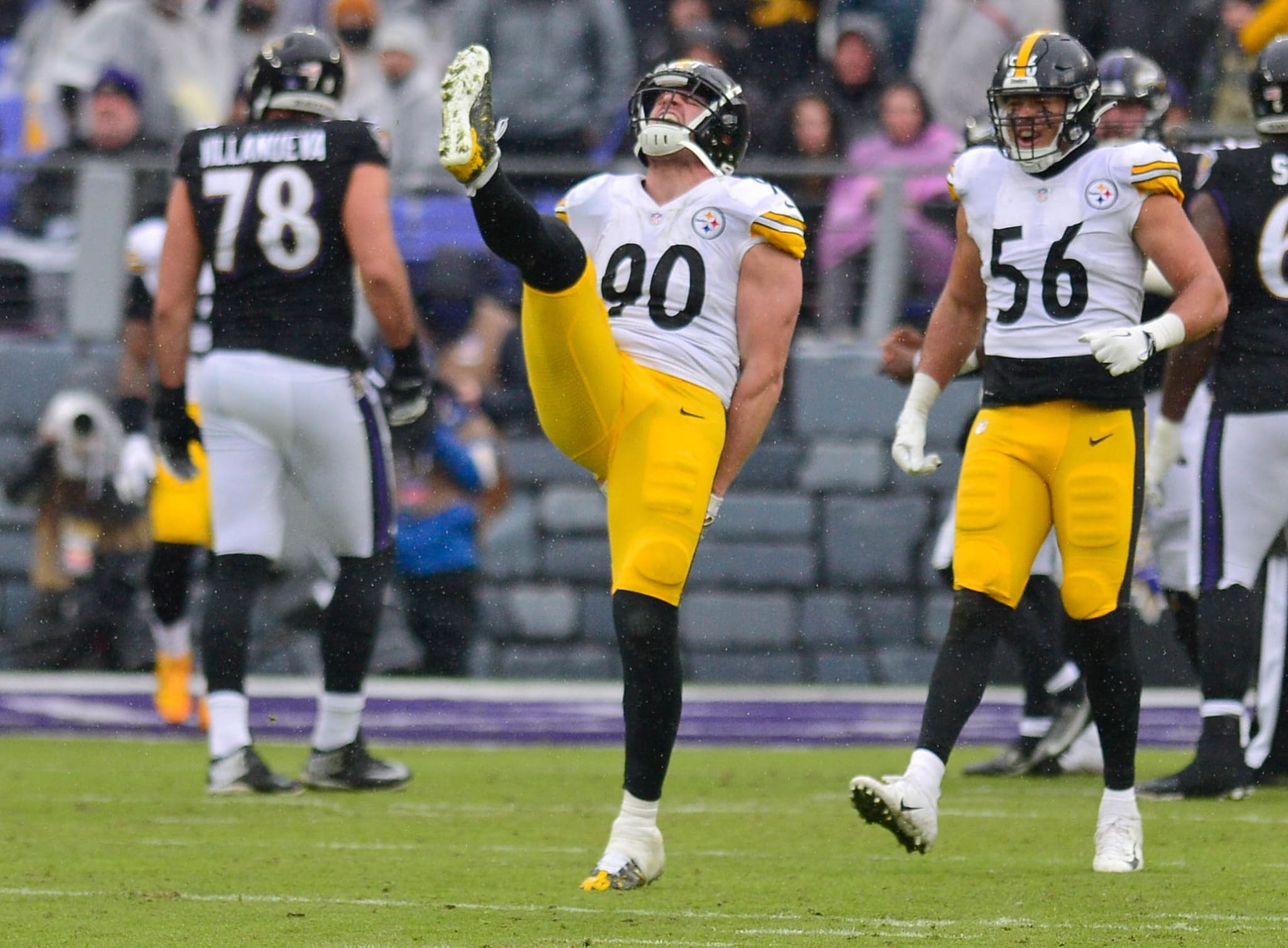 B/R Gridiron on X: Meg was really out here giving TJ Watt, Minkah