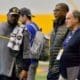 Steelers GM Kevin Colbert, Mike Tomlin at Pitt Pro Days