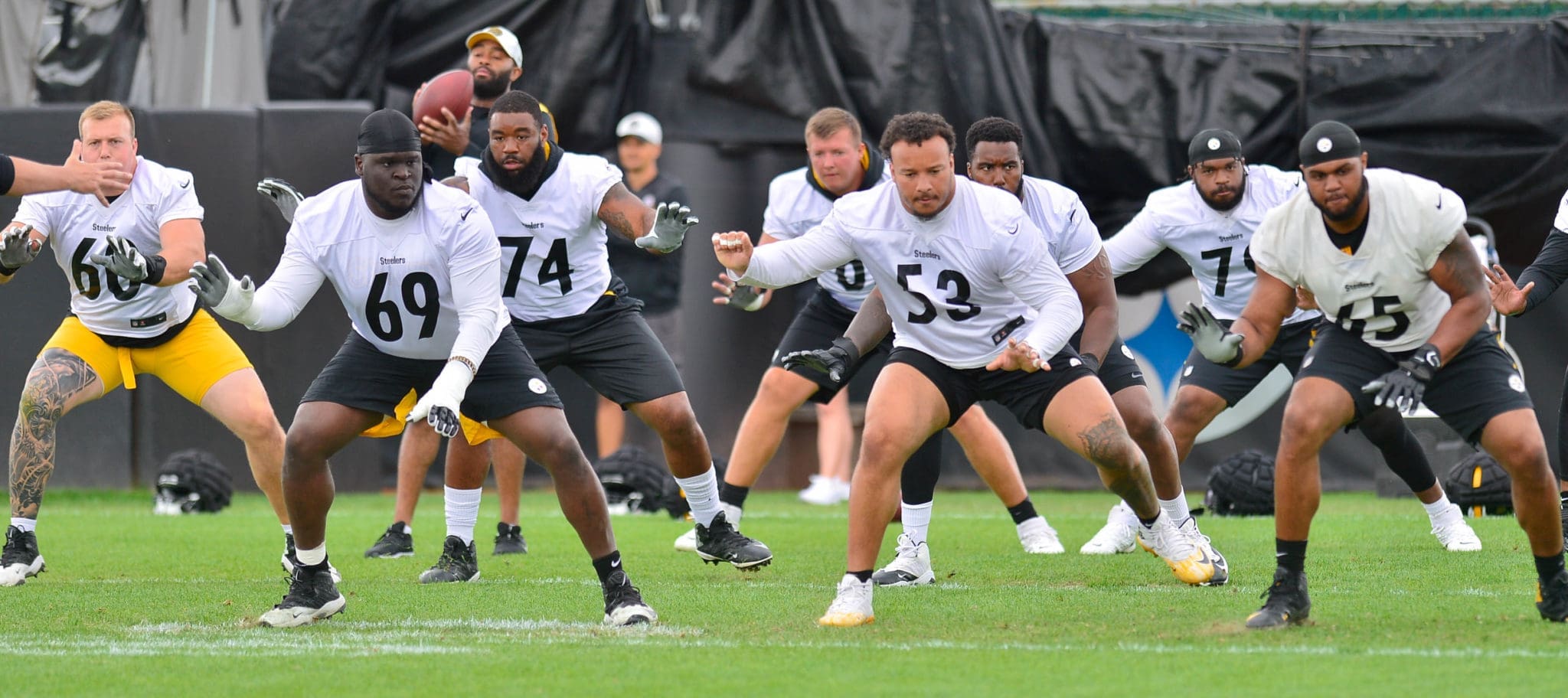Pittsburgh Steelers Kevin Dotson Kendrick Green Minicamp