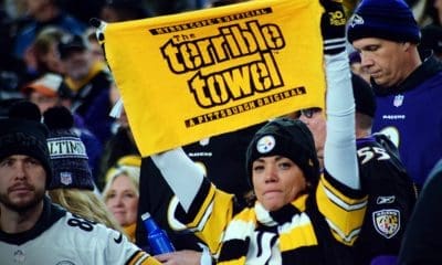 Fans cheer as the Steelers face the Ravens on Jan. 1, 2022 in Baltimore. (Mitchell Northam / Steelers Now)