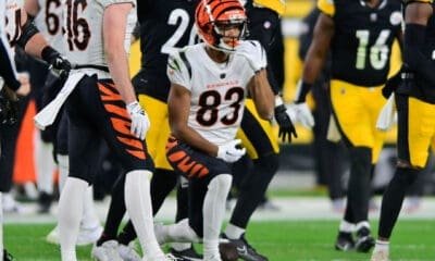 Cincinnati Bengals wide receiver Tyler Boyd in a game against the Pittsburgh Steelers on Dec. 23, 2023. -- Ed Thompson / Steelers Now