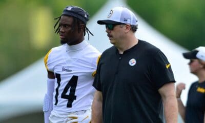 Pittsburgh Steelers OC Arthur Smith WR George Pickens Training Camp