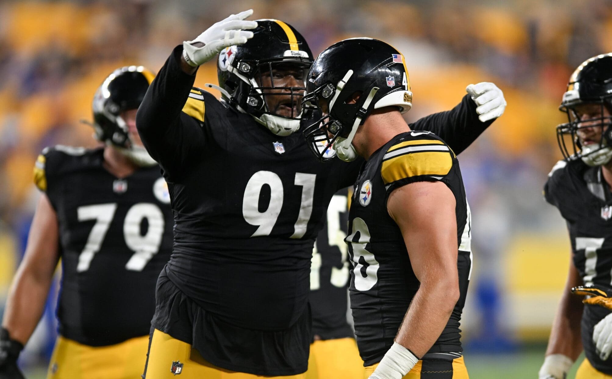 Steelers defensive lineman Marquis Spencer.