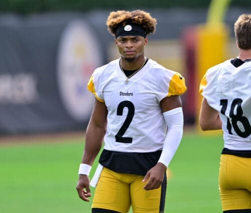 Pittsburgh Steelers quarterback Justin Fields