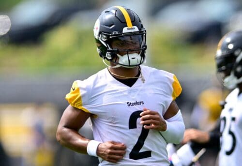 Pittsburgh Steelers quarterback Justin Fields