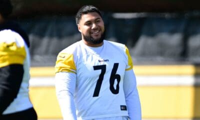 Pittsburgh Steelers rookie offensive tackle Troy Fautanu