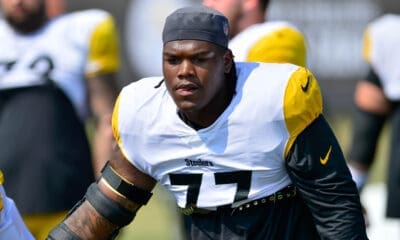 Steelers offensive tackle Broderick Jones