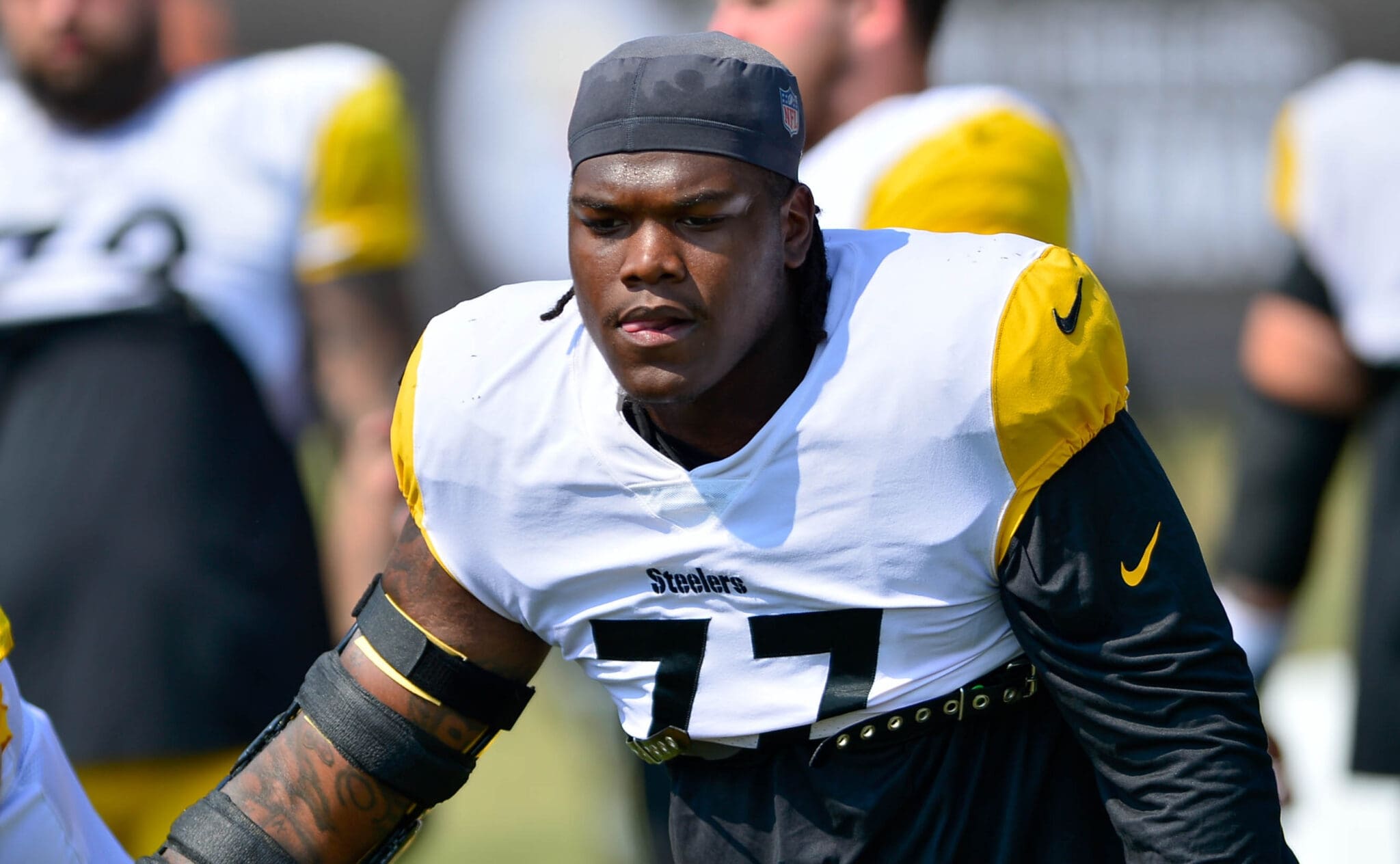 Steelers offensive tackle Broderick Jones