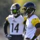 Pittsburgh Steelers WR George Pickens and Russell Wilson