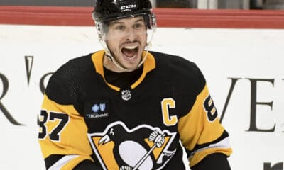 Pittsburgh Penguins, Penguins playoff race, Sidney Crosby celebrates comeback win