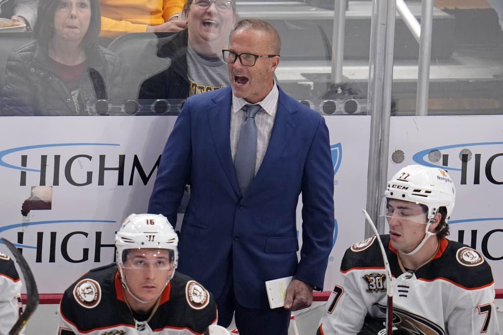 Anaheim Ducks coach Greg Cronin fined, vs. Pittsburgh Penguins