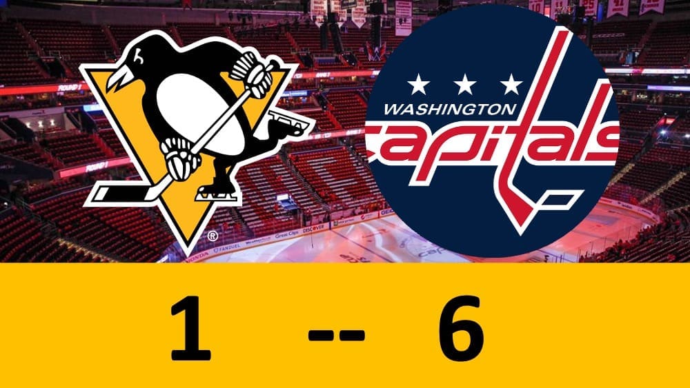 PIttsburgh Penguins game, Washington Capitals win